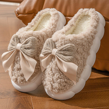 Thick Bottom Plush Slippers