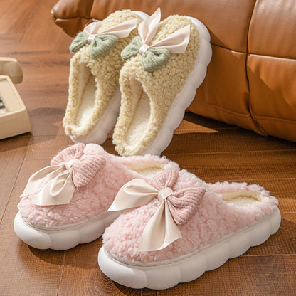 Thick Bottom Plush Slippers