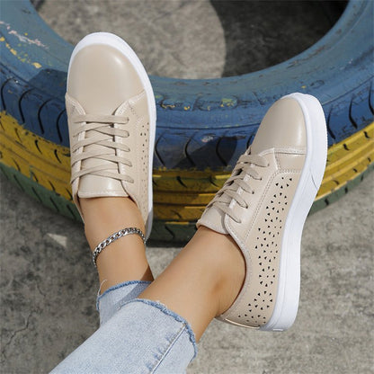 Hollow Strap Flat Shoes