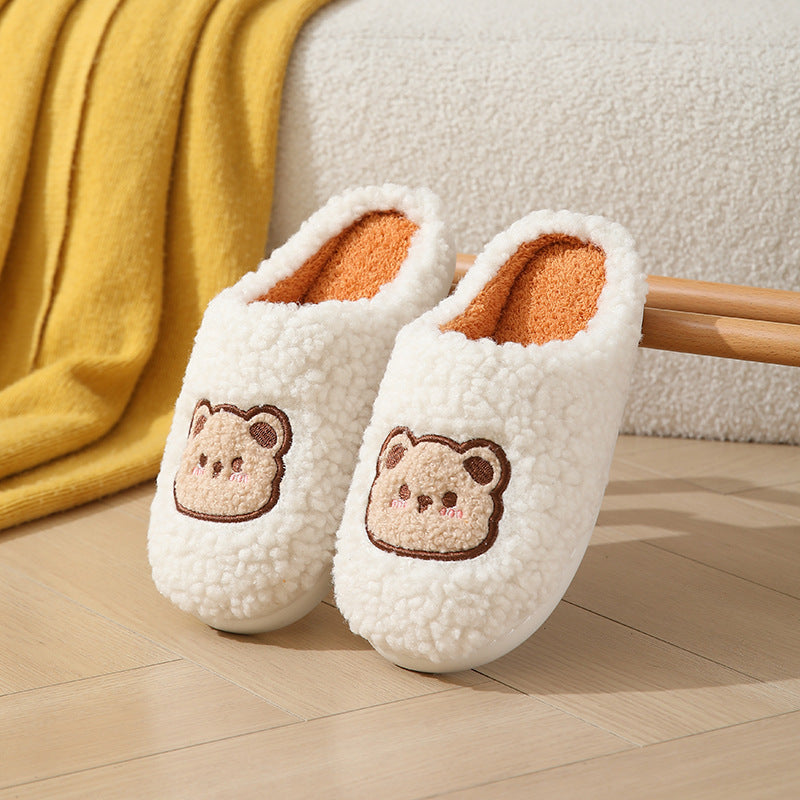 Cartoon Bear Winter Slippers