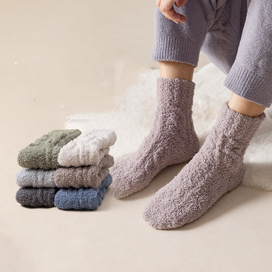 Coral Velvet Home Socks