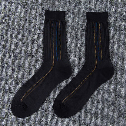 Pansy Jacquard Loose Mouth Socks