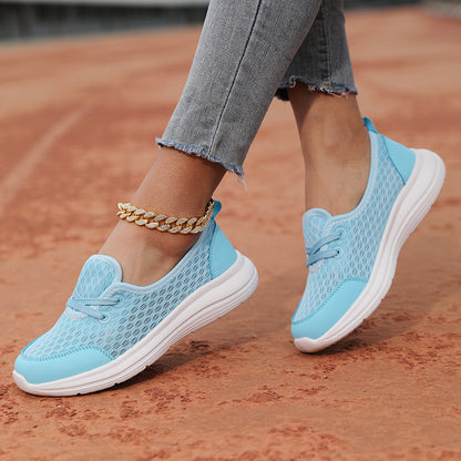 Lace-up Mesh Sneakers