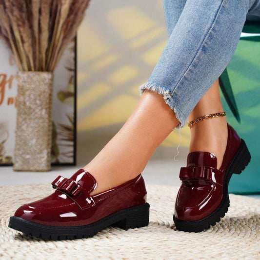 Patent Leather Tassel Loafers