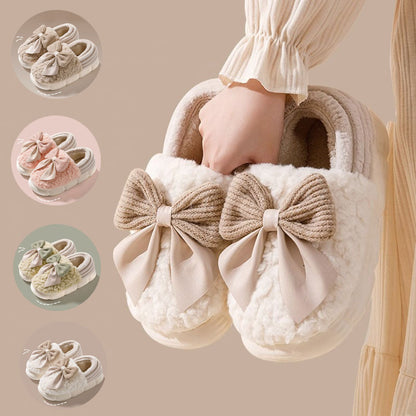 Big Bow Platform Slippers