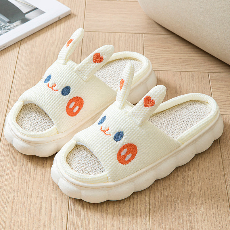 Cartoon Couple Open Toe Slippers