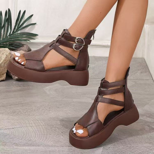 Flat Muffin Roman Sandals