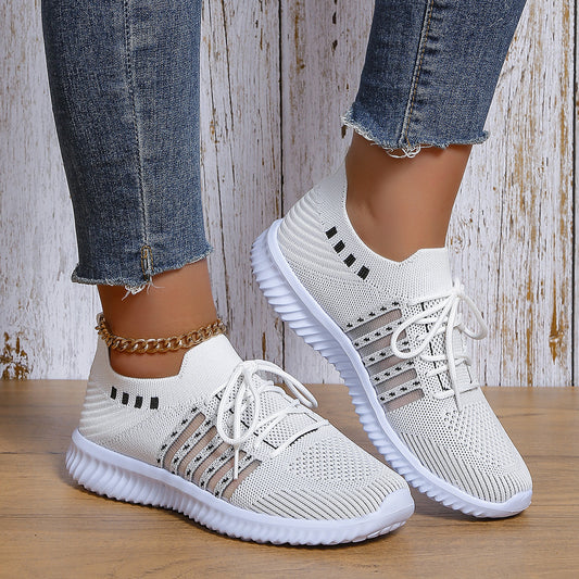 Lace-up Mesh Sports Sneakers