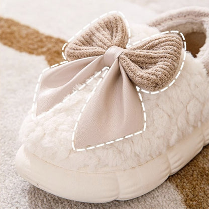 Big Bow Platform Slippers