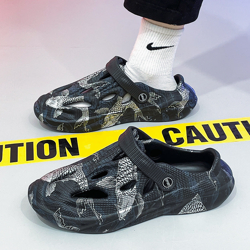 Camouflage Toe Cap Beach Sandals