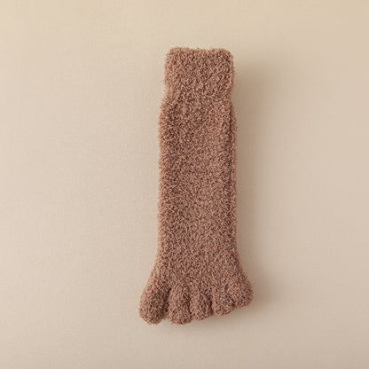 CozyNest Fleece Toe Socks