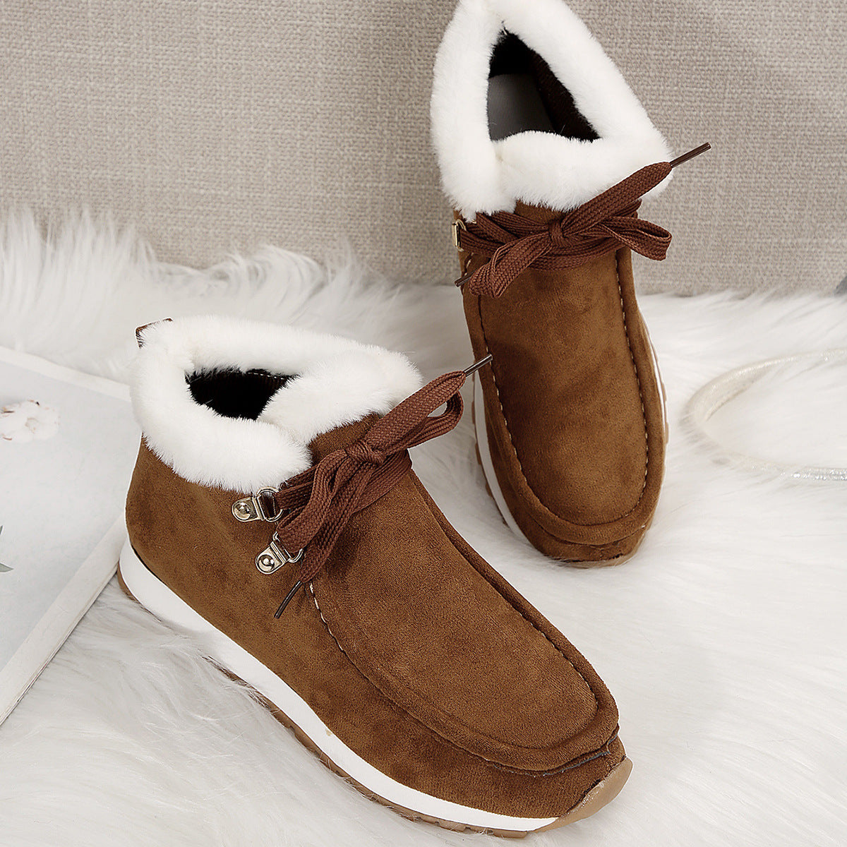 Flat Heel Snow Boots